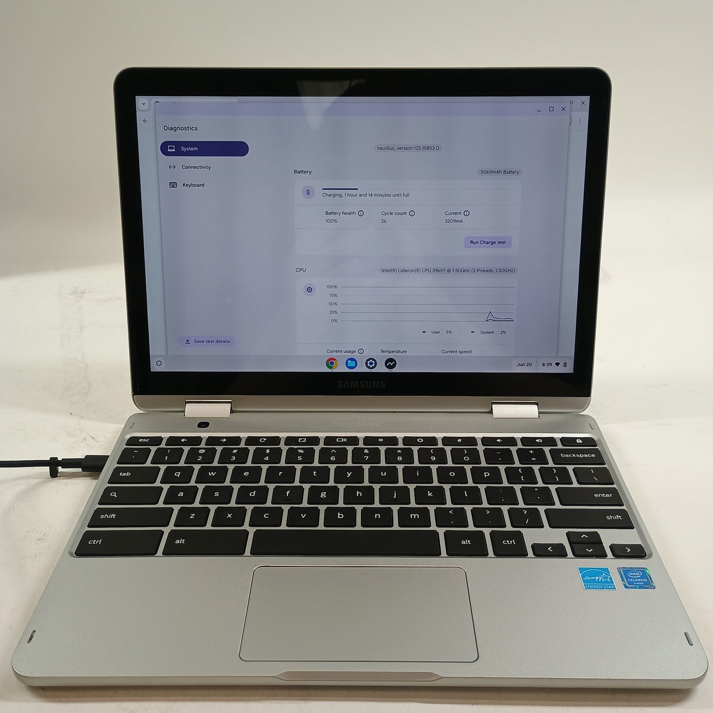 Samsung Galaxy Chromebook Plus 12.2" Celeron 3965Y 1.5GHz 4GB RAM 64GB SSD