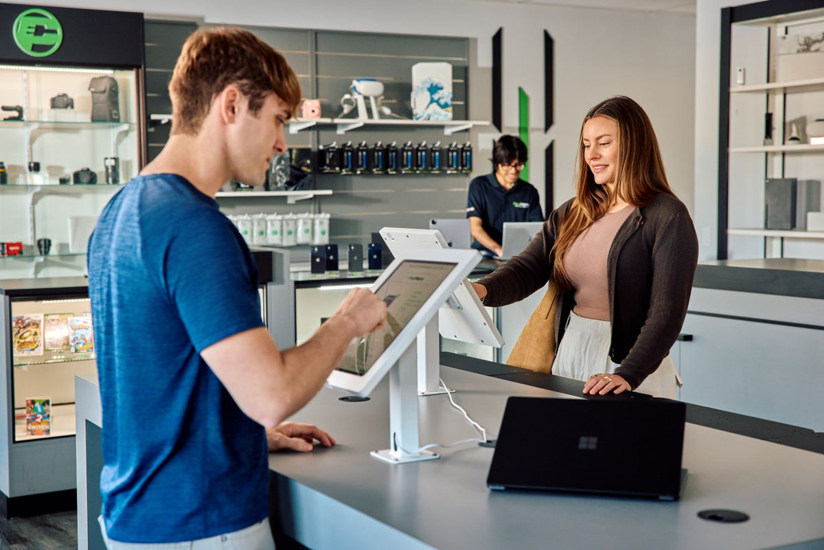 customers shopping in paymore
